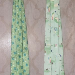Set of Golf Themed Neckties